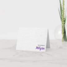 Aangepaste Knit Stitch Note-kaarten