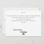 Aangepaste knooppuntmijlpalen kaartlocatie feestdagenkaart (Achterkant)