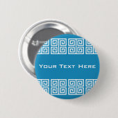 Aangepaste knop Grieks patroon Ronde Button 5,7 Cm (Voorkant /achterkant)