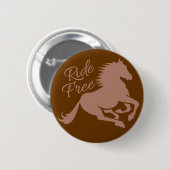 Aangepaste knop Ride Free Ronde Button 5,7 Cm (Voorkant /achterkant)