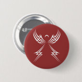 Aangepaste knop Tribal Angel Ronde Button 5,7 Cm (Voorkant /achterkant)