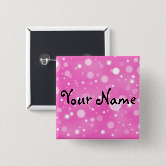 Aangepaste knop vierkante button 5,1 cm (Voorkant /achterkant)