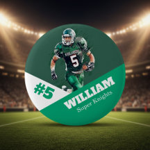 Aangepaste knop voor fotosporten / football speld