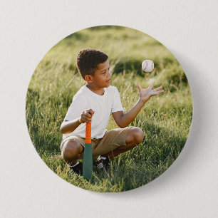 Aangepaste knop voor fotosporten/pin ronde button 7,6 cm
