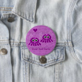 Aangepaste knop voor Octopus Love Ronde Button 7,6 Cm (In situ)