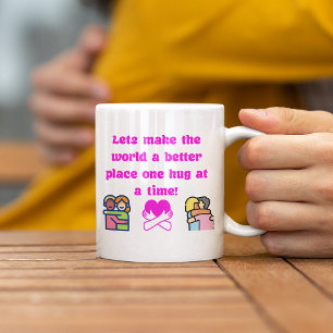 Aangepaste knuffel bevorderen Mok