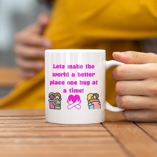 Aangepaste knuffel bevorderen Mok