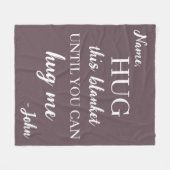 Aangepaste knuffel deze deken tot je me kan knuffe (Voorkant (Horizontaal))