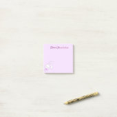 Aangepaste knuffel Kawaii Pastel Paarse Flopoor Ko Post-it® Notes (Op bureau)