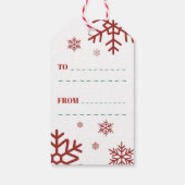 Aangepaste knuffel Kerstkat met kerstmuts Cadeaulabel (Achterkant)