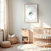 Aangepaste Knuffel Schildpad – Baby Shower Nieuwge Poster