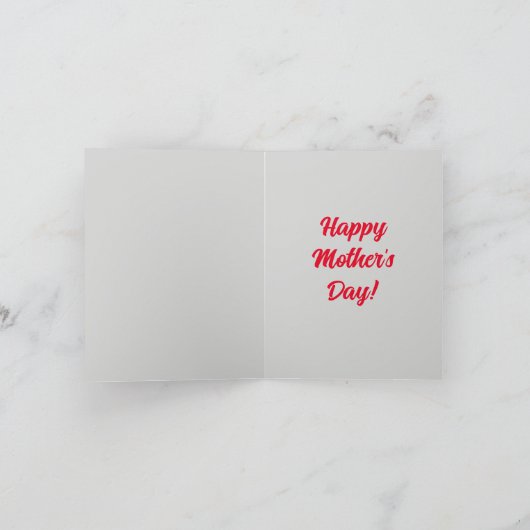 Aangepaste knuffel Westie-hond met mama Moederdag  Kaart (Binnen)