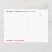 Aangepaste knuffelende capybara met teddybeer briefkaart (Achterkant)