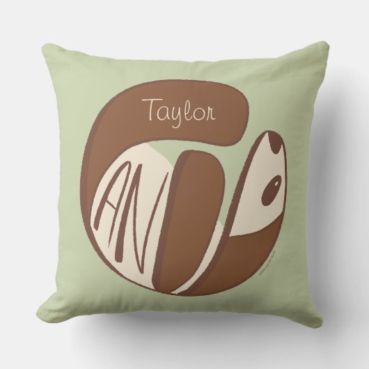 Aangepaste Knuffelende Grote Rolronde Panda Beer B Kussen (Voorkant)