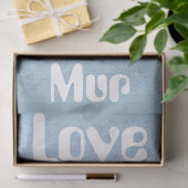 Aangepaste knuffelgrijze kat met Mur en Liefde Tissuepapier (Geschenk)