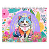 Aangepaste Knuffelige Cartoonkatten Kalender (Hoes)