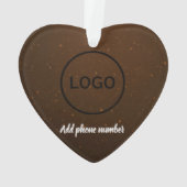 Aangepaste knuffelige vriend hond midden ornament (achterkant)