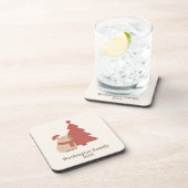 Aangepaste Knusse Capybara Kerstmis Bier Onderzetter (Rechterzijde)