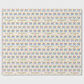 Aangepaste Knusse Trans Pinguïns Kerstmis Cadeaupapier (Vlak)