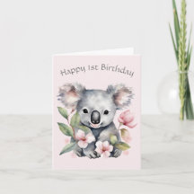 Aangepaste Koala Beer Verjaardagskaart