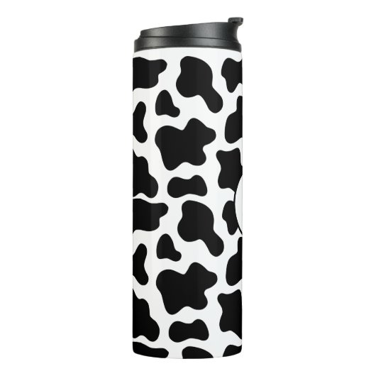 Aangepaste Koe afdrukken Thermosbeker (Gedraaid links)
