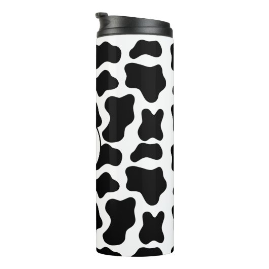 Aangepaste Koe afdrukken Thermosbeker (Geroteerd rechts)