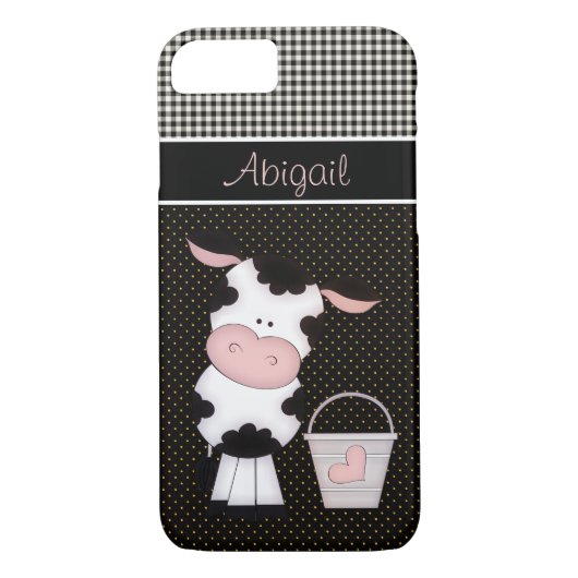 Aangepaste Koe en melkemmer Case-Mate iPhone Case (Achterkant)