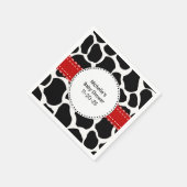 Aangepaste Koe — Papier servetten afdrukken (Hoek)