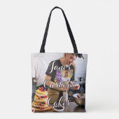 Aangepaste koekjes Canvas tas deorteren (Achterkant)