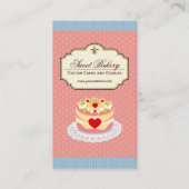 Aangepaste koekjes en koekjes dessert Bakery Store Visitekaartje (Voorkant)