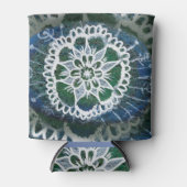 Aangepaste Koelbox Blue Mandala Edelweiss Blikjeskoeler (Voorkant)