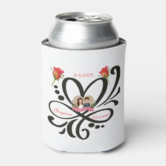 Aangepaste Koelbox, Huwelijksgunst, Jubileum Gift Blikjeskoeler (Blikje Voorkant)