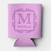 Aangepaste koelbox Lijst monogram patroon Blikjeskoeler (Voorkant)