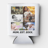 Aangepaste Koelbox met foto-inkollage op EST 20XX  Blikjeskoeler (Voorkant)