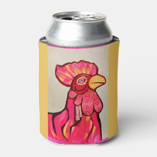 Aangepaste Koelbox met Red Rooster Blikjeskoeler (Blikje Voorkant)