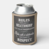 Aangepaste Koelbox Relatie regels door ZAZZ_IT Blikjeskoeler (Blikje Voorkant)