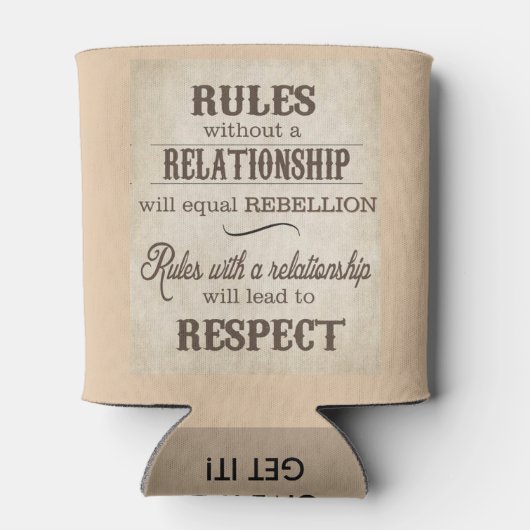 Aangepaste Koelbox Relatie regels door ZAZZ_IT Blikjeskoeler (Achterkant)