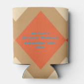 Aangepaste Koelbox Retro | Bachelor Weekend Blikjeskoeler (Achterkant)