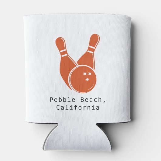 Aangepaste Koelbox | Retro Bowling vrijgezellenfee Blikjeskoeler (Achterkant)