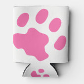Aangepaste Koelbox roze paw Blikjeskoeler (Voorkant)