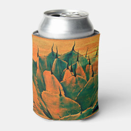 Aangepaste Koelbox - Sonoran Cactus in Sinaasappel Blikjeskoeler