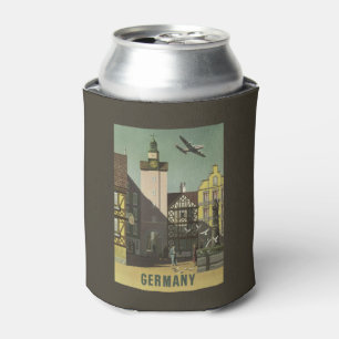 Aangepaste koelbox Vintage Travel Blikjeskoeler