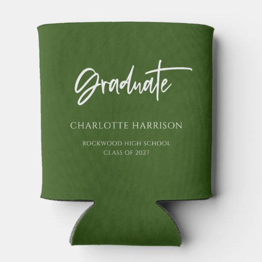 Aangepaste Koelbox voor groene en witte graduatie Blikjeskoeler (Achterkant)