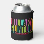 Aangepaste koelbox voor monogram Hillary Clinton 2 Blikjeskoeler (Blikje Voorkant)
