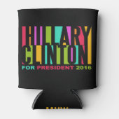 Aangepaste koelbox voor monogram Hillary Clinton 2 Blikjeskoeler (Voorkant)