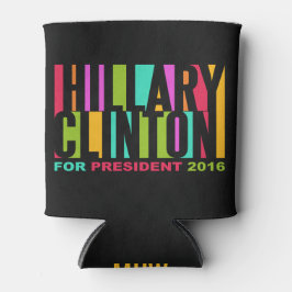 Aangepaste koelbox voor monogram Hillary Clinton 2 Blikjeskoeler