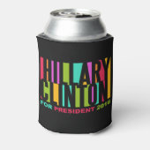 Aangepaste koelbox voor monogram Hillary Clinton 2 Blikjeskoeler (Blikje Achterkant)