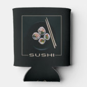Aangepaste koelbox voor Sushi-monogram Blikjeskoeler (Achterkant)