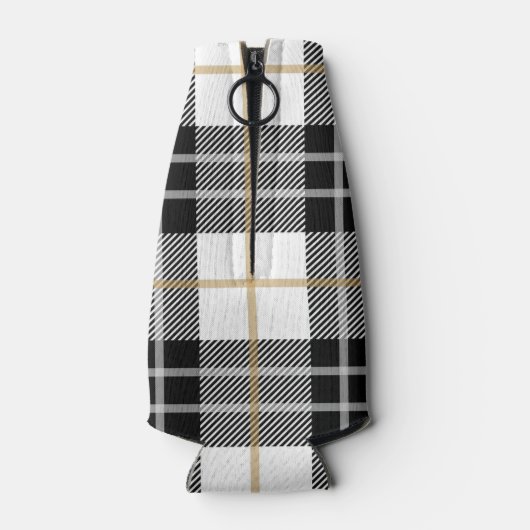 Aangepaste Koelbox voor zwart-wit geplakt papier Flesjeskoeler (Achterkant)