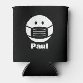 Aangepaste koelboxxen met covid gezichtsmasker ico blikjeskoeler (Voorkant)